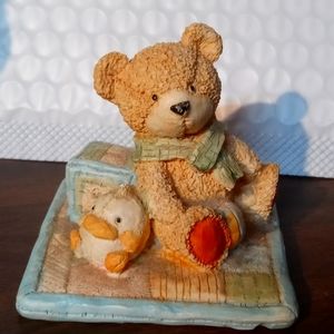 Teddy bear porcelain figure